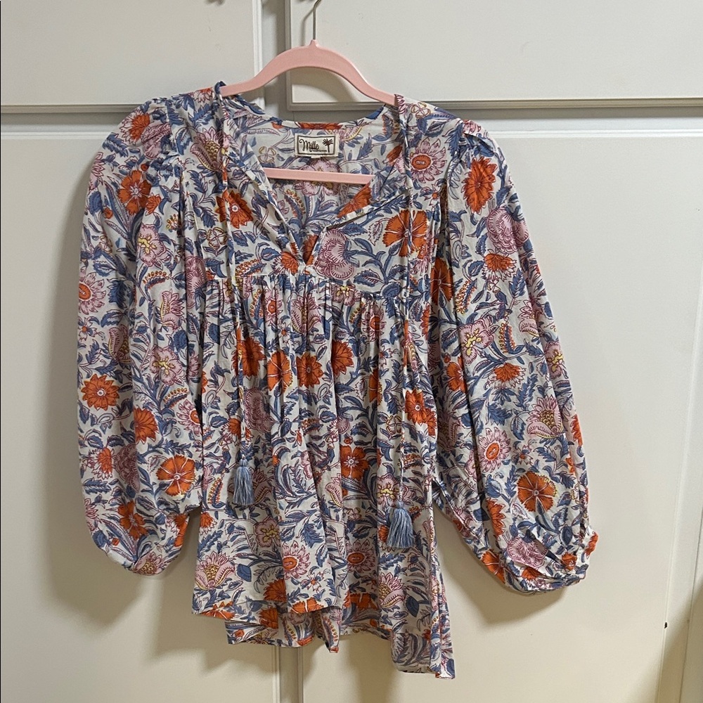 Mille Charlie Cotton Floral Shirt XXS